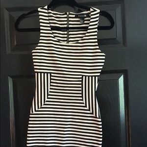 Black and white striped dress LAST CALL